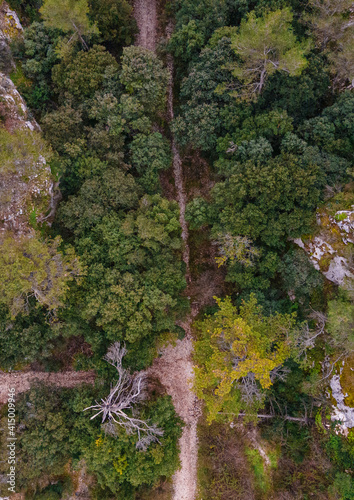 mountains as seen from the flight of the drone