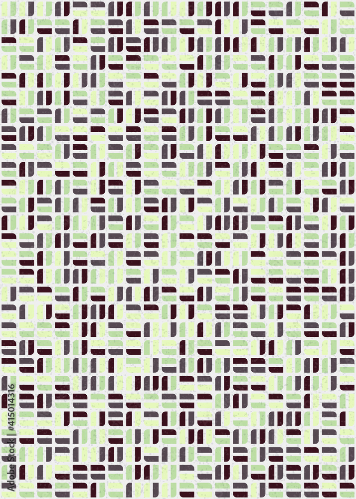 Fototapeta premium Abstract Geometric Pattern generative computational art illustration