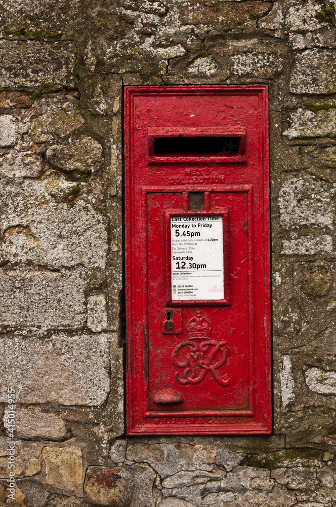 Old red post box Old red post box