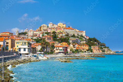 Fototapeta Naklejka Na Ścianę i Meble -  A coastal city of Imperia, Italian Rivera in the region of Liguria, Italy.