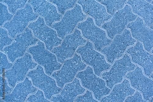 Footway street pavement background with colorful combined paving