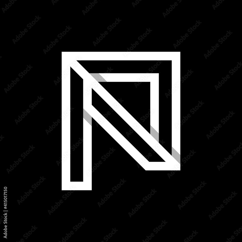 Letter NP Minimalist Logo Design Letter NP Minimalist Logo Design