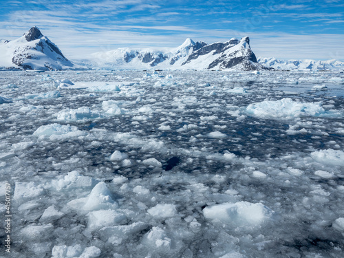 Ice choked waters surrounding the Yalour Islands