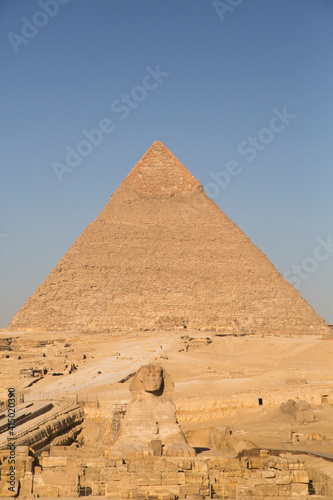 Pyramid of Chephren (Khafre), Great Pyramids of Giza, Giza, Egypt