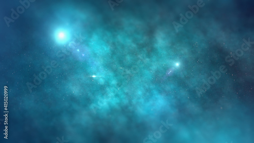 Space Universe With Stars And Galaxies