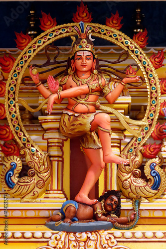 Shiva as Nataraj, Hindu Temple and Shrine of Batu Caves, Kuala Lumpur photo