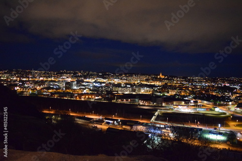 View over Gothenburg at night, Gothenburg, Sweden