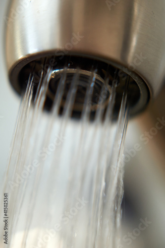 water flowing from a faucet