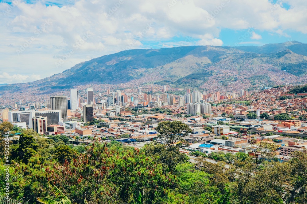City view of Medellin, Colombia