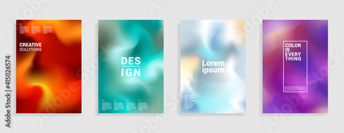 Minimal abstract pastel gradient covers. Background. Geometric future template for flyer, poster, brochure and invitation. Minimalistic colorful cover.