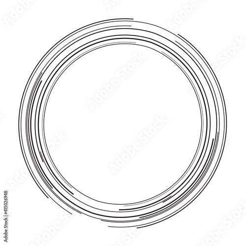 Design elements. Ring circle elegant frame border. Abstract Circular logo element on white background isolated. Creative art. Vector illustration EPS 10 digital for promotion new product