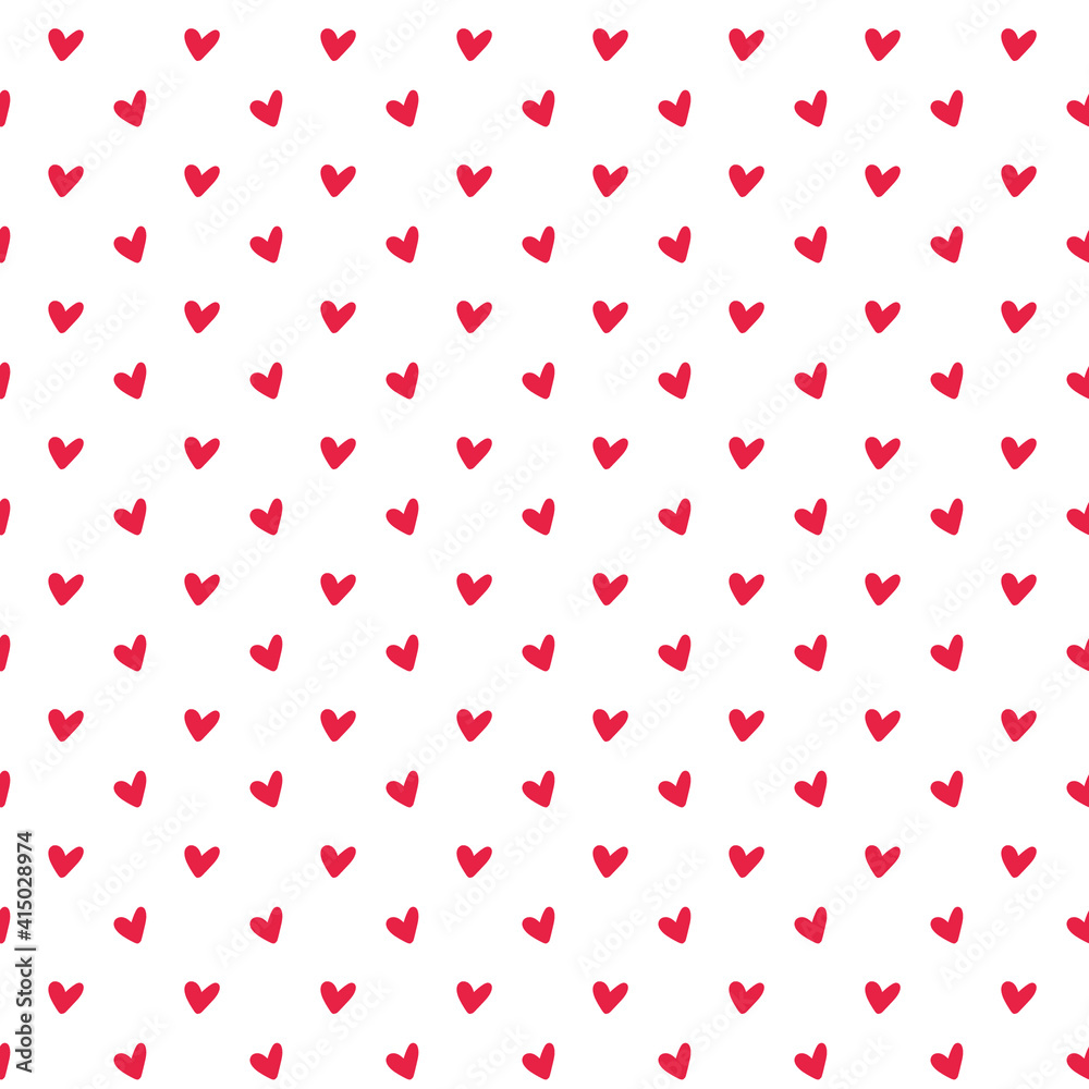 Simple romantic vector seamless pattern. Red heart dynamic background. Great for postcards, invitations, celebrations, weddings. Simple romantic vector seamless pattern. Red heart dynamic background. Great for postcards, invitations, celebrations, weddings.