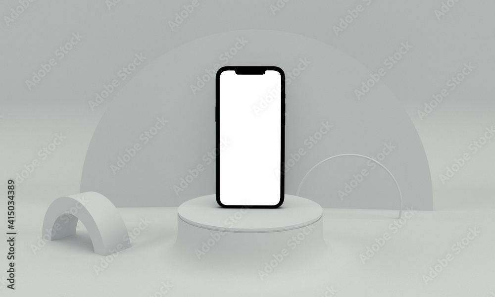 3d render illustration hand holding the white smartphone with full screen and modern frame less design - isolated on white background 3d render illustration hand holding the white smartphone with full screen and modern frame less design - isolated on white background