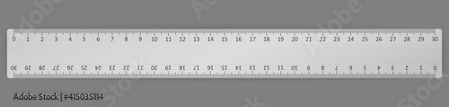 vector metal ruler