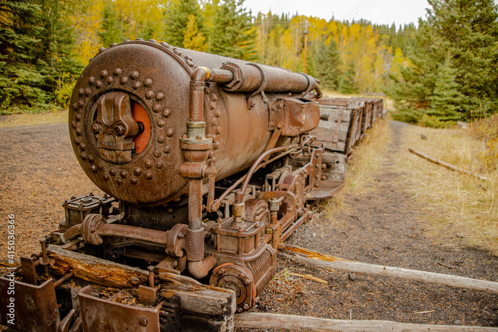 Old Locomotive was used to haul Workers and coal in a coal mine back in the 1920's