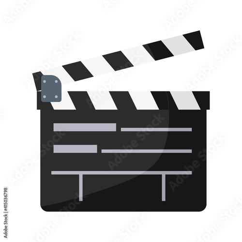 film director clapperboard isolated icon