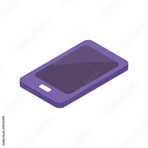 smartphone cell device isometric icon
