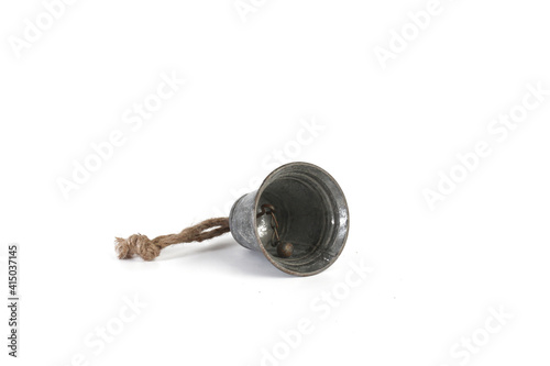 old bell metallic isolated on white