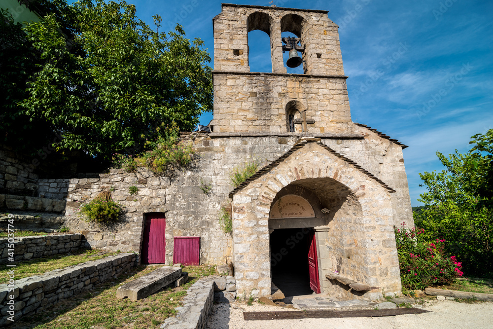Old Church in Naves, Les Vans, Ardeche, France Old Church in Naves, Les Vans, Ardeche, France