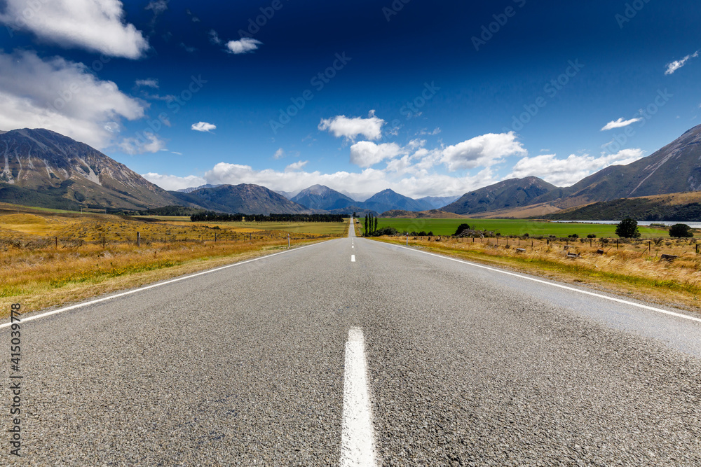 Road in to Arthur's Pass in the beautiful Southern Alps, South Island of New Zealand Road in to Arthur's Pass in the beautiful Southern Alps, South Island of New Zealand