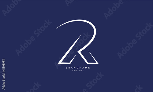 Alphabet letters Initials Monogram logo AR, RA, A and R