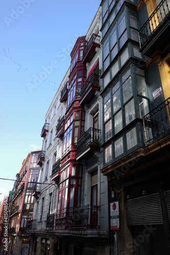 Residential building in the old town of Bilbao