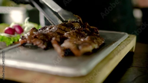 meat on the grill, comida tipica colombiana