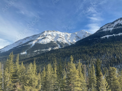 The road to Sunshine Village, Alberta