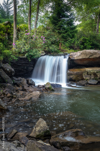 A small waterfall along the Glade Creek in Babcock State Park, West Virginia.