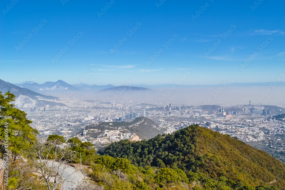 The view of Monterrey, Mexico