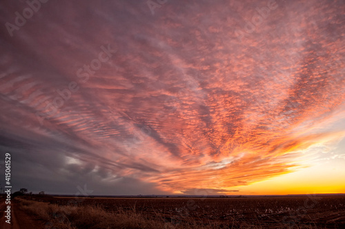 Sunset on the High Plains;  near Canyon, Texas