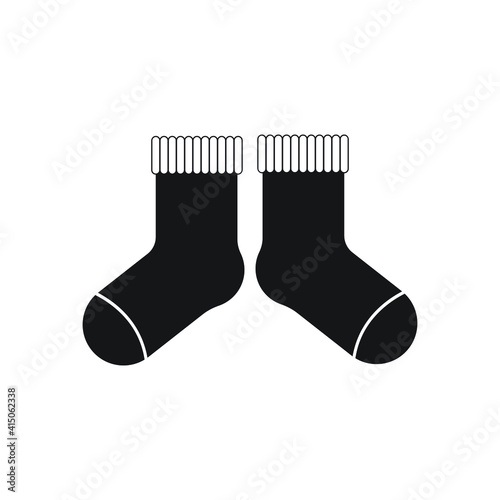 Socks icon design. isolated on white background. vector illustration. 