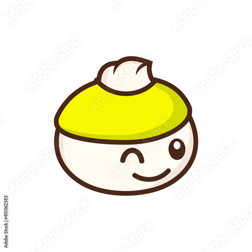 cute bao character illustration design
