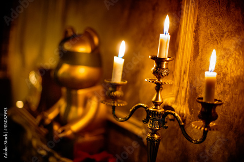 candlestick with candles
