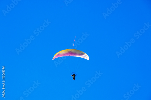 paraglider in the sky