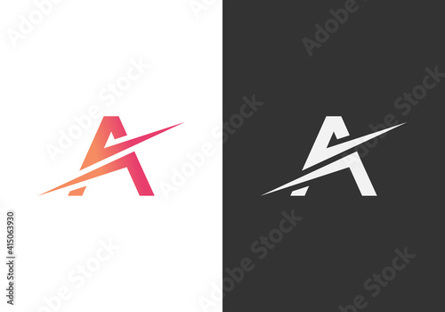 Initials Letter A Abstract Logo Vector Template And Modern A  Abstract Logo Design Concept