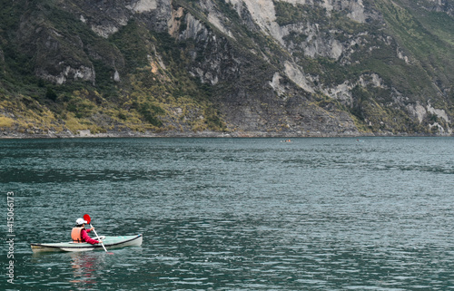 kayaking on the river