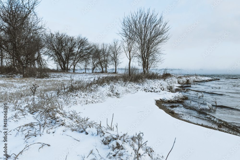 Lake Waco in Waco, Texas during winter storm Uri in February, 2021 Lake Waco in Waco, Texas during winter storm Uri in February, 2021