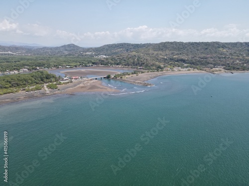 Aerial View of Puerto Caldera in Costa Rica 