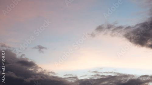 Pastel Sky Gradient Cloud Movement during Dawn © ChristianeLois