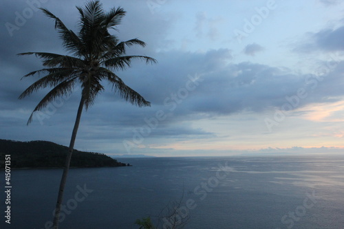 Fototapeta Naklejka Na Ścianę i Meble -  Sunset in Malimbu beach Lombok island Indonesia