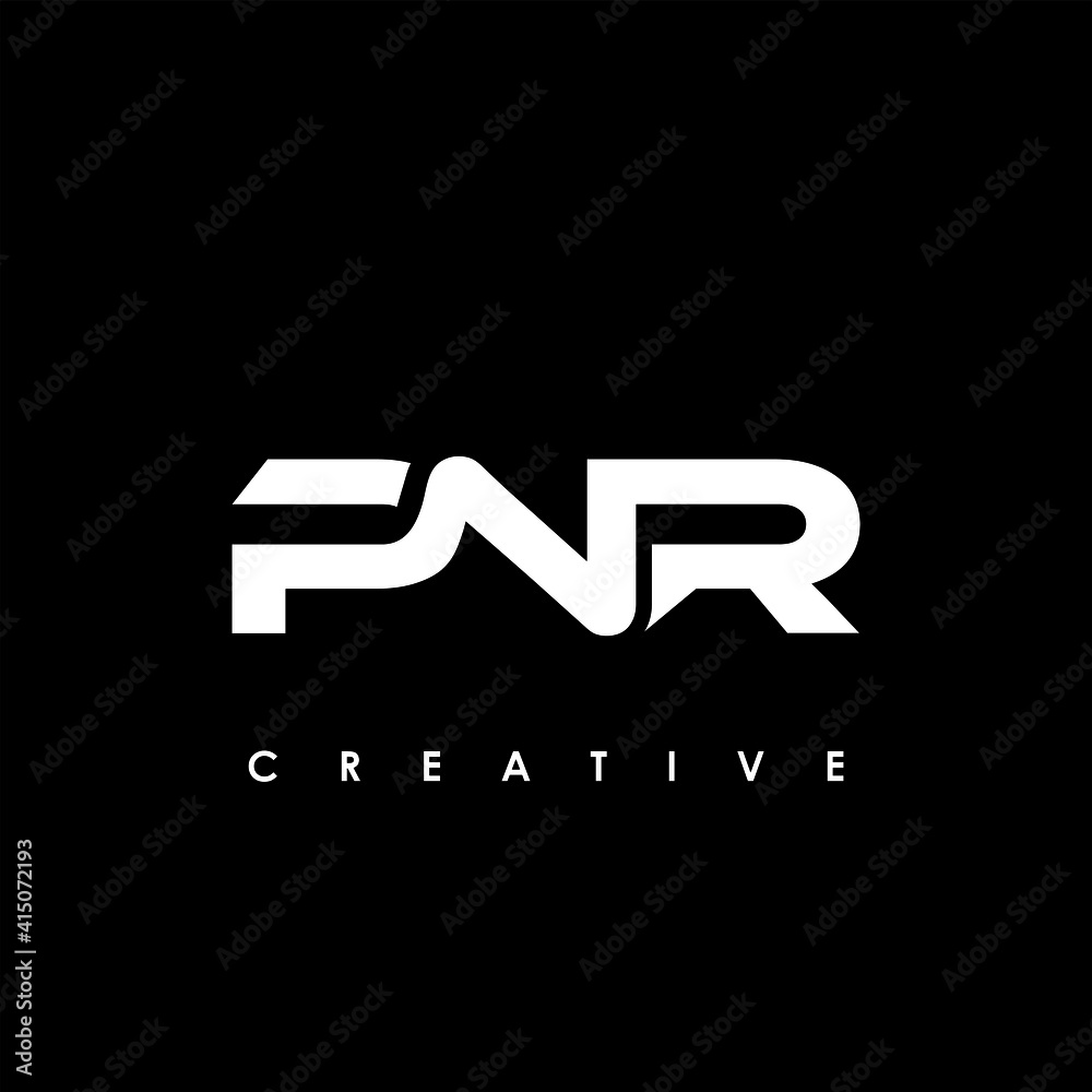 PNR Letter Initial Logo Design Template Vector Illustration