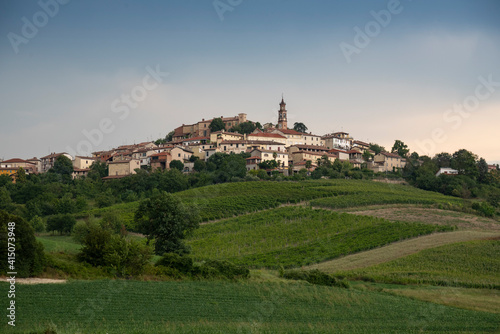 Italy  Piedmont  Olivola  hill town