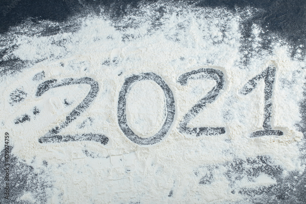 2021 writing with fingertips on the white snow 2021 writing with fingertips on the white snow