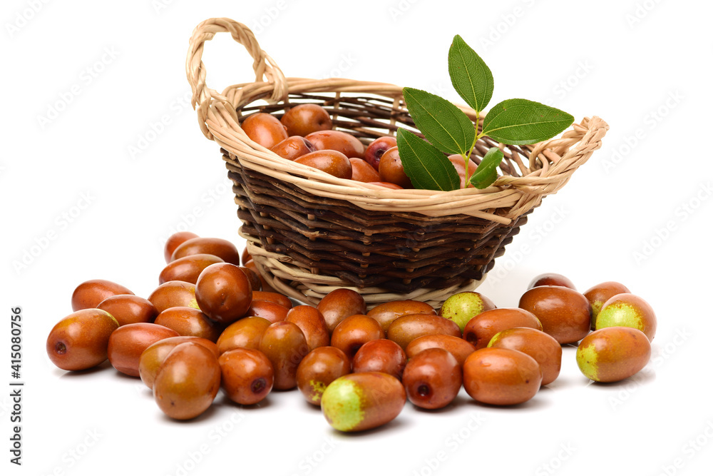 jujube or chinese date on white background jujube or chinese date on white background