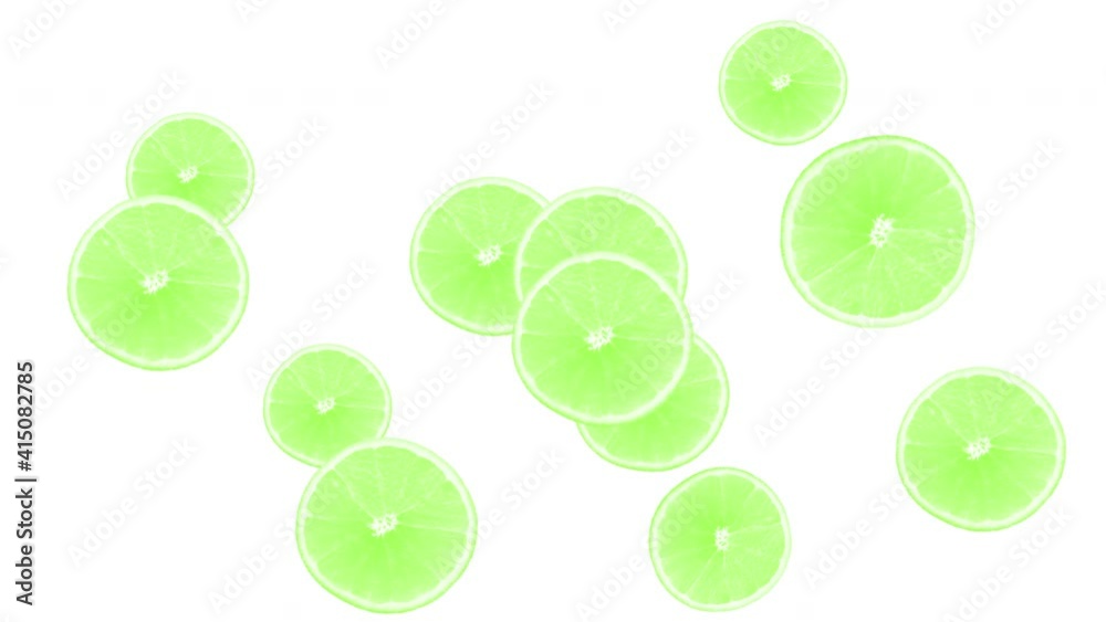 Orange fruit green lemon, lime slice animation with Alpha channel. 2D element motion design. Seamless loop. Green lime fruit lemon citrus cut. Orange fruit green lemon, lime slice animation with Alpha channel. 2D element motion design. Seamless loop. Green lime fruit lemon citrus cut.