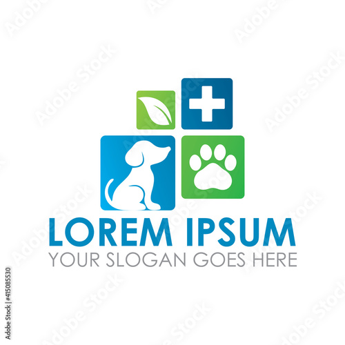 pets care vector , veterinary logo