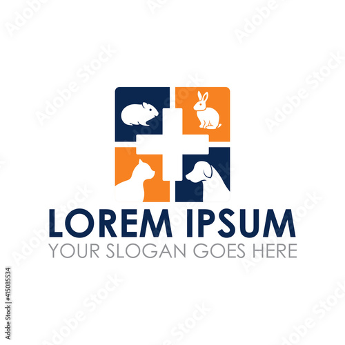 veterinary vector , pet clinic logo