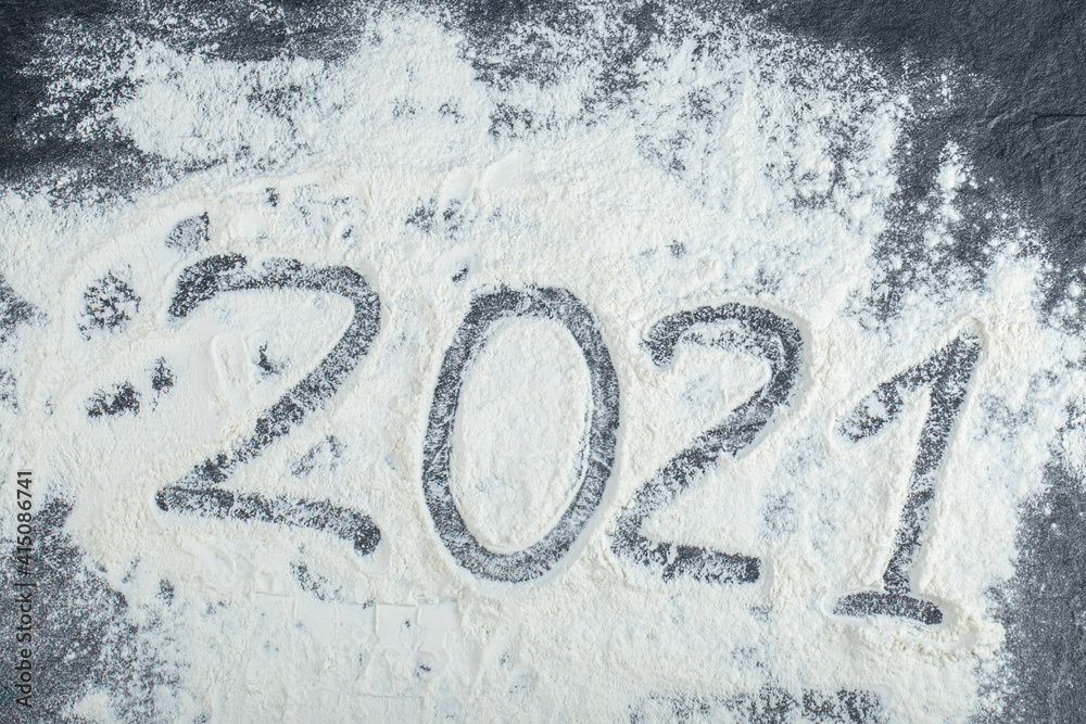 2021 writing with fingertips on the white snow 2021 writing with fingertips on the white snow
