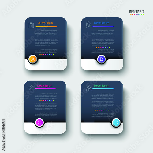 Infographic vector illustration Thin Line Connection on orange theme chart origami paper color info-graphic template for diagram presentation chart and business concept with element options
